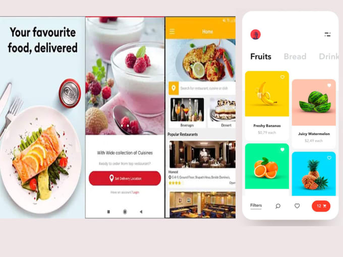 Develop food delivery app grocery app and website by Savannahkai | Fiverr