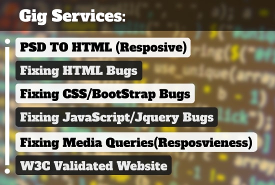 clean up HTML, CSS and javascript bugs