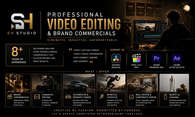 create a stunning brand commercial video