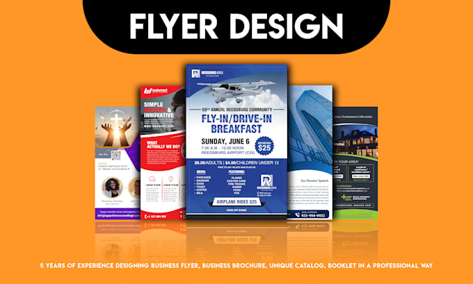 design flyer, postcard, bifold, trifold, brochure design