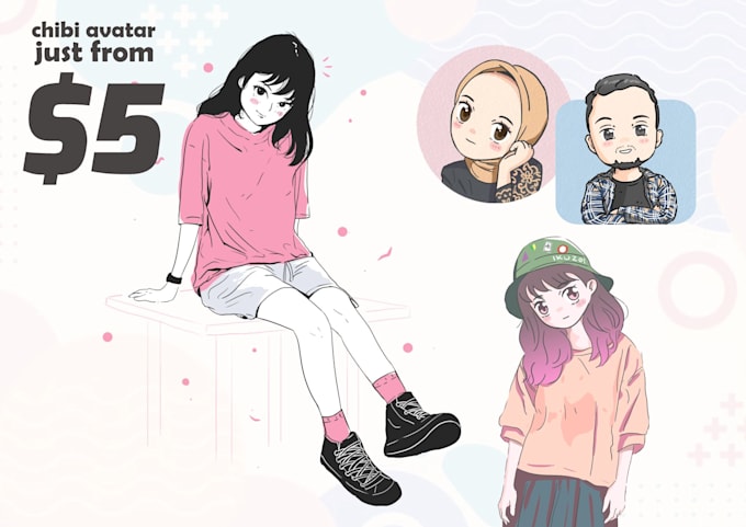draw a cute chibi character or avatar of you