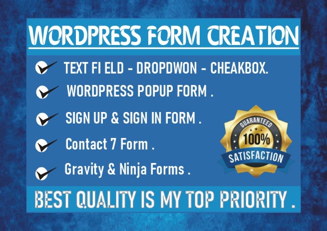 create wordpress form, contact form 7 , popup form , elementor popup