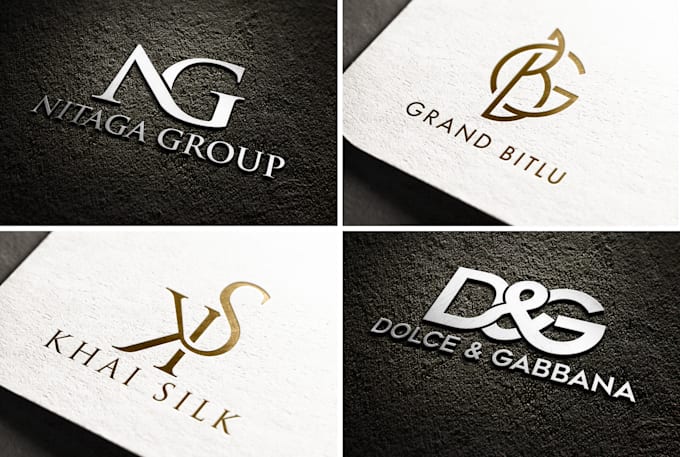 do luxury monogram and initial letter logo design