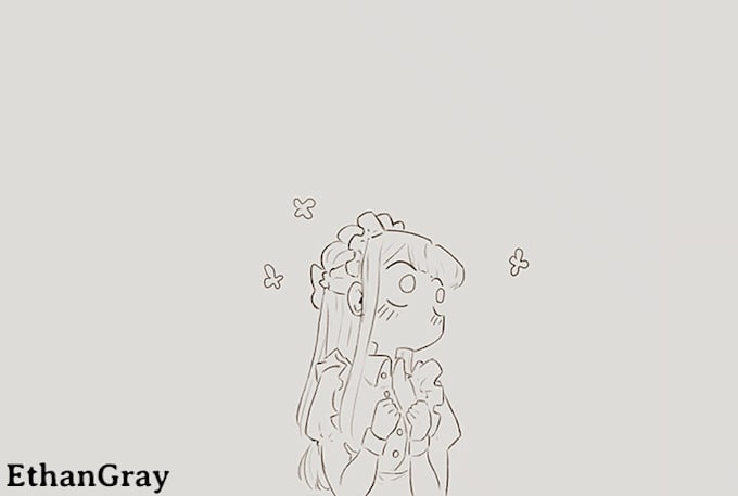 create appealing and detailed 2d anime styled gifs for you
