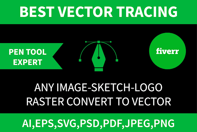 manually trace logo or image in vector