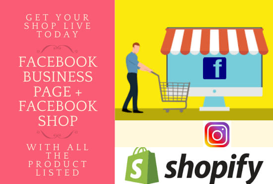 setup facebook page, shop, catalog, add products from ecommerce