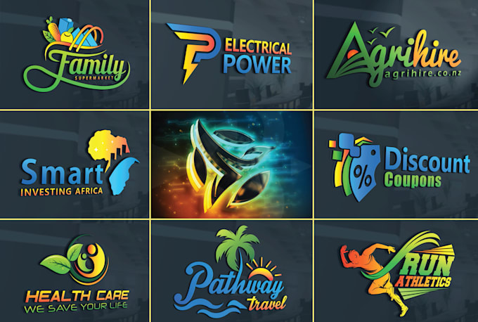 create professional business logo with free vector file