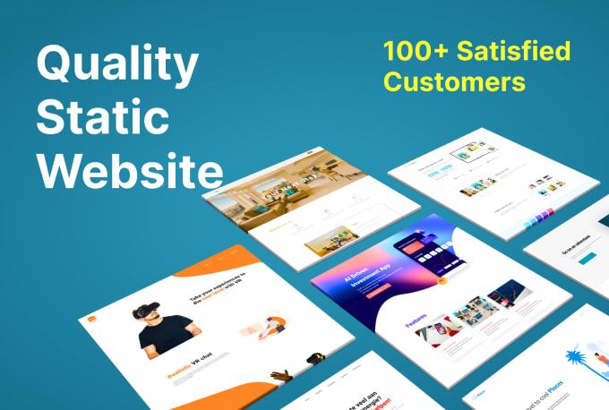 Design and develop a static website with html css and js by Maxim_milet ...
