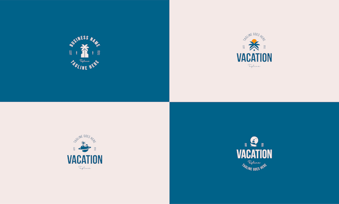 create logo related to beach, villa, hotel or clothing brand