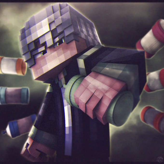 create minecraft render profile with your skin