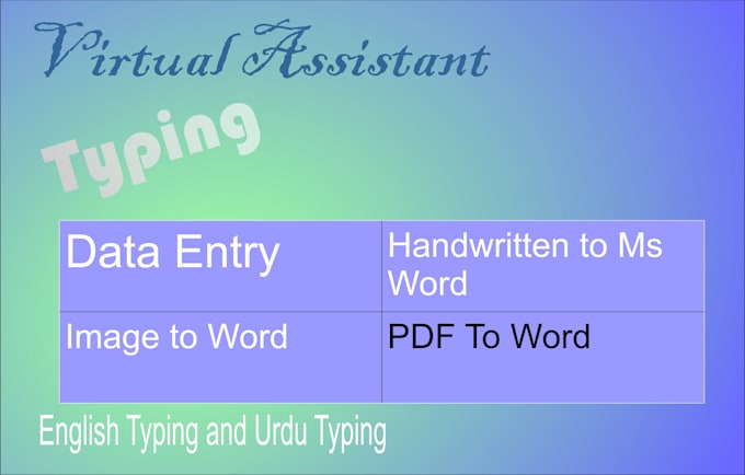 do english typing work