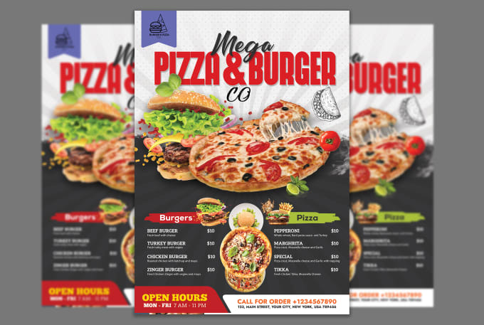 Design Food Flyer And Menu In 24 Hours By Raichandmk Fiverr