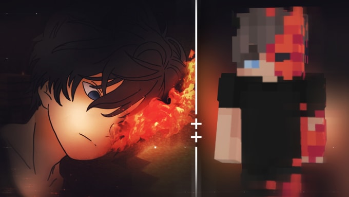 Draw your minecraft roblox skin in anime style by Saadkjk | Fiverr