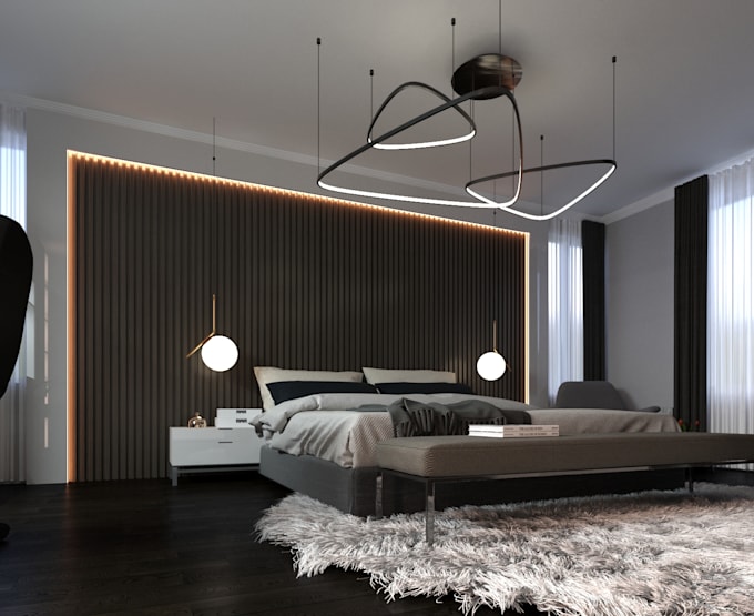 do your  minimalist interior design render