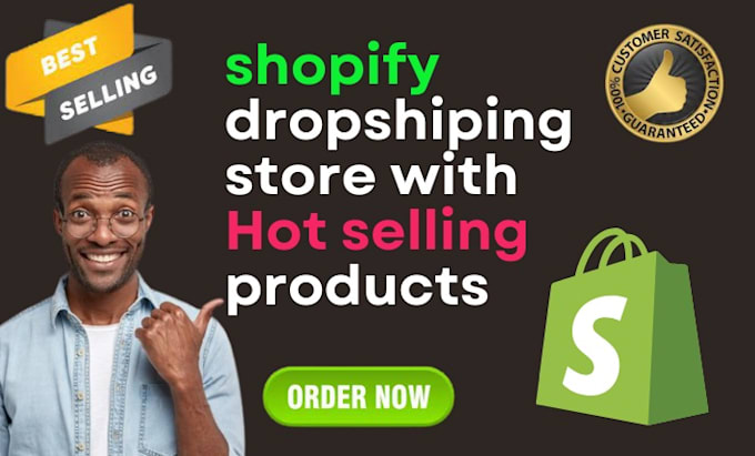 create shopify drop shipping store with hot selling products