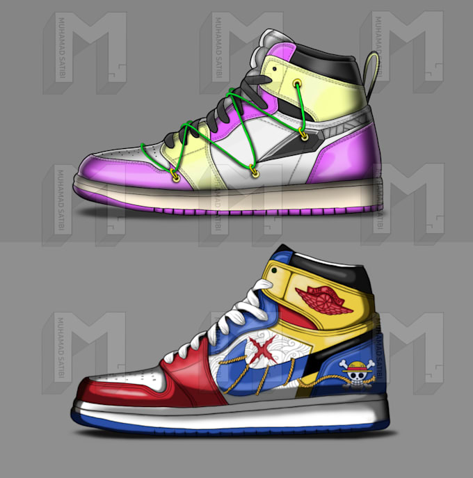 draw your sneaker design digitally