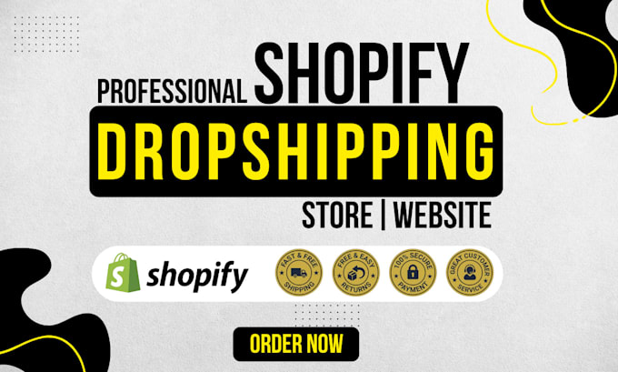 build professional shopify dropshipping store or shopify website, shopify store