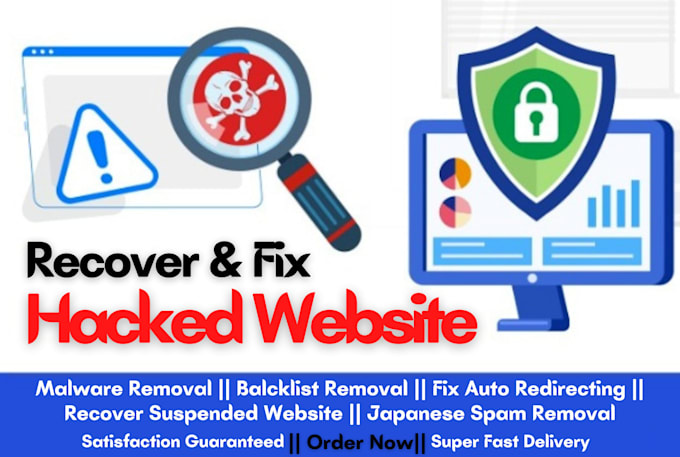 recover and fix hacked joomla website or any others website and remove malware
