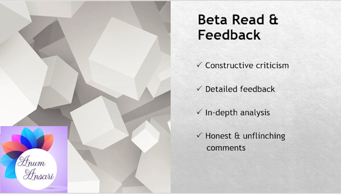 professionally beta read and provide detailed feedback