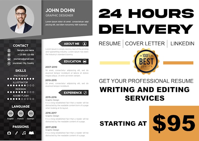 provide professional edit your resume fast