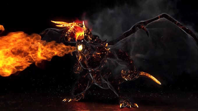 make dragon intro animation