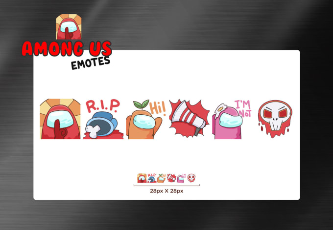 Send you 5 among us emotes for twitch, discord or youtube by ...