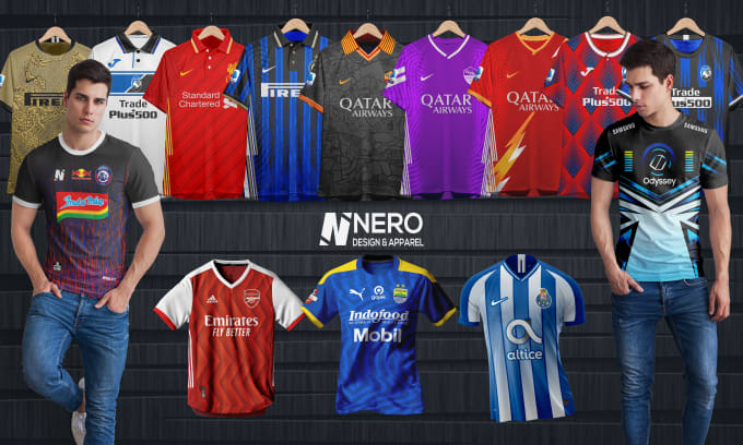 Create professional football jersey design by Triatmiko | Fiverr
