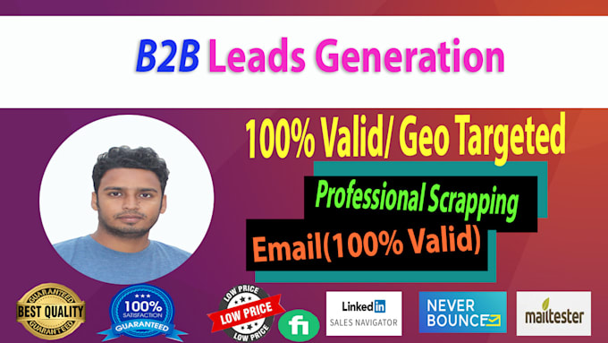 do b2b lead generation and find valid emails