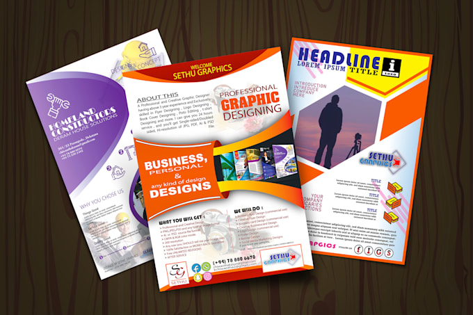 do modern and professional flyer design