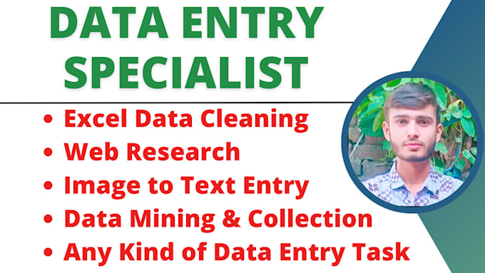 do fast accurate data entry, web research, excel cleaning