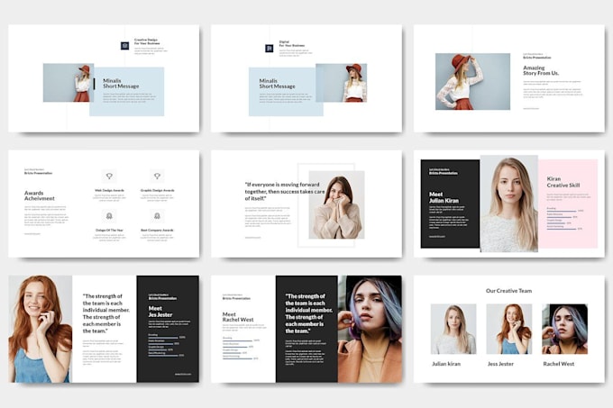 I will make PPT slides, keynote presentation and google slides