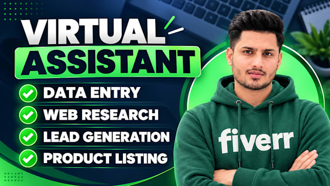 be your virtual assistant for data entry and web research