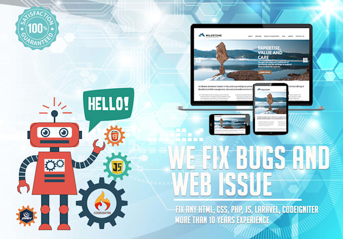 fix or develop any php,codeigniter,laravel website