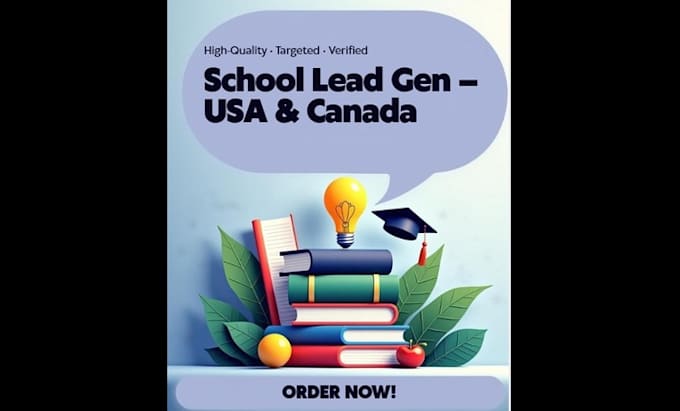 build verified US and canada school leads with emails and phone numbers
