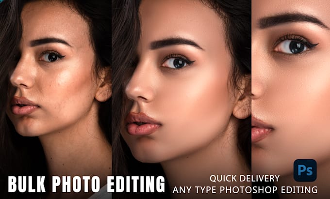 do bulk photo editing any adobe photoshop editing and retouch