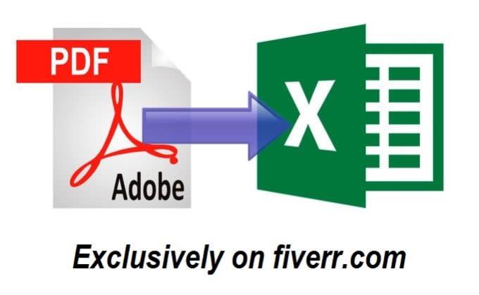 convert PDF or images  to excel or word