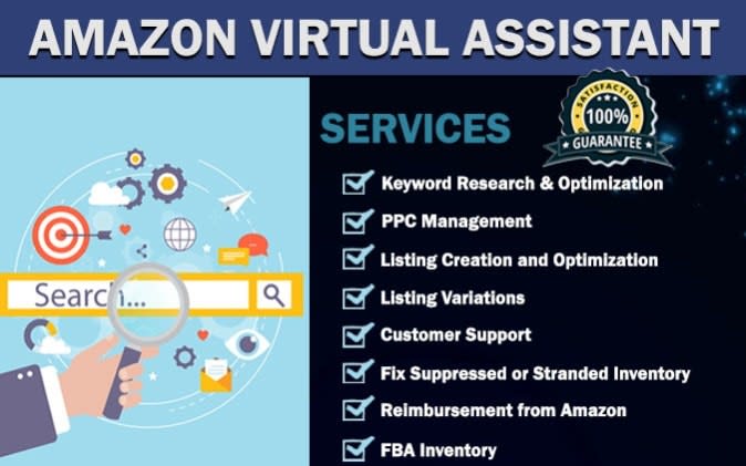 be your reliable amazon virtual assistant and admin support