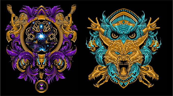 make vintage illustration with engraving style