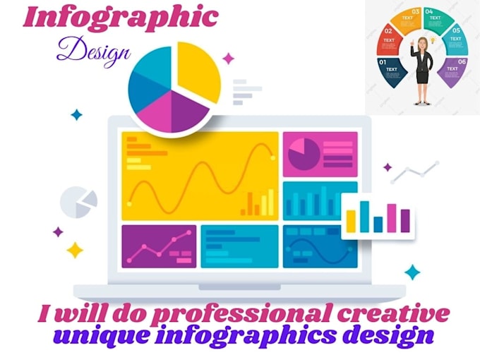 create unique infographics design for you