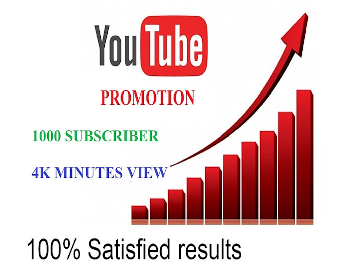 Youtube channel promotion 1000 subscribers and 4000 minutes by ...
