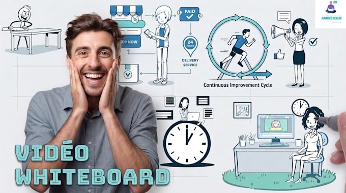 create a french whiteboard video