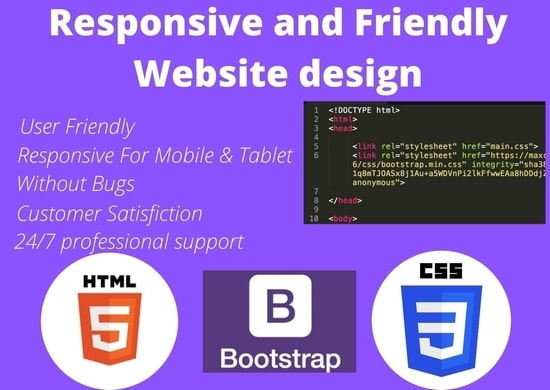Convert psd to html, css and bootstrap responsive website by Salahuddin ...