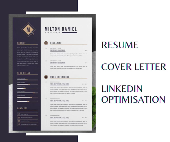 create, review a 2026 professional resume, cv, cover letter