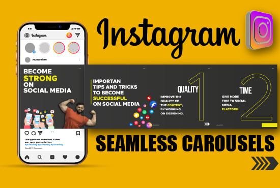 design amazing instagram carousel posts and instagram posts