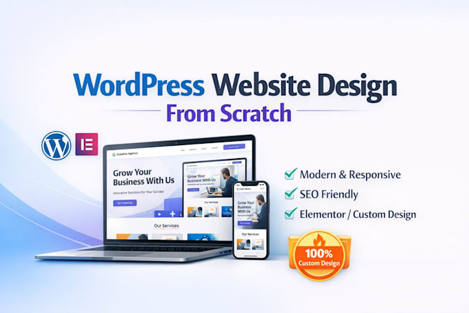 do wordpress website design from scratch