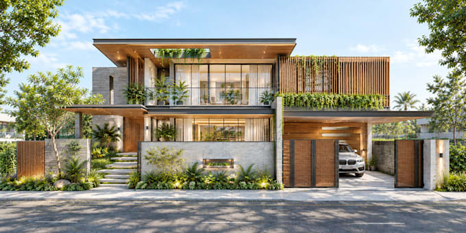 create 3d landscape design, backyard design, site plan and walkthrough