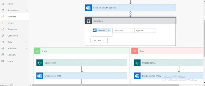 make power automation or microsoft flow for your business