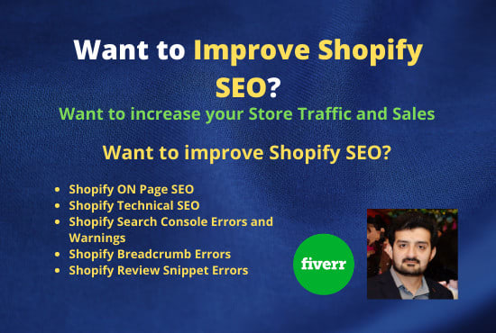 do complete seo of  shopify store for more sales and traffic
