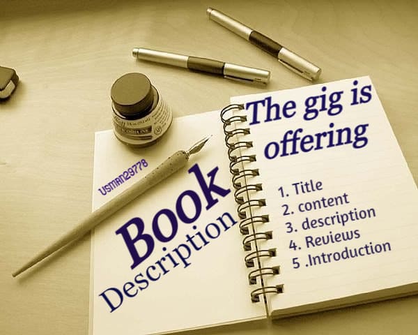 write great description of books