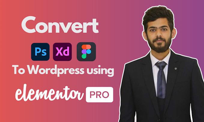 convert figma to wordpress, PSD to wordpress using elementor pro